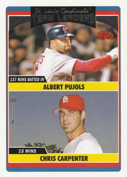 Cardinals Team Leaders (Albert Pujols / Chris Carpenter)
