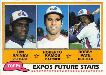 Expos Future Stars (Tim Raines / Roberto Ramos / Bobby Pate)