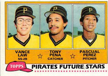 Pirates Future Stars (Vance Law / Tony Pena / Pascual Perez)