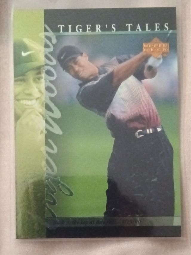 Photo of 2001 Upper Deck Tiger's Tales #TT23 Tiger Woods Golf Card