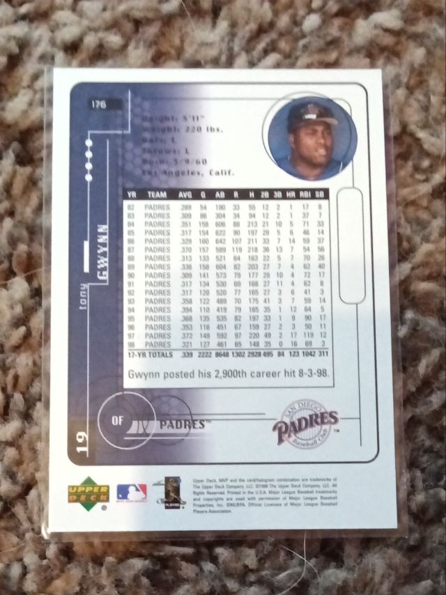 Back of card