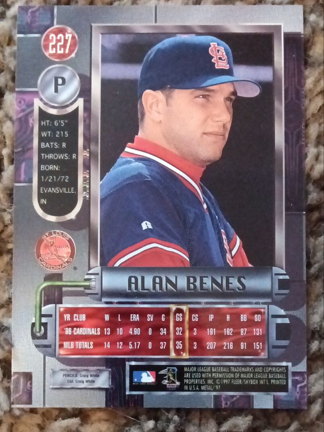 Back of card
