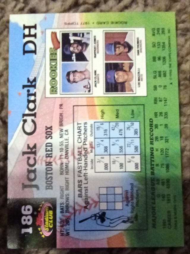Back of card