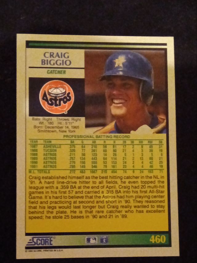 Back of card