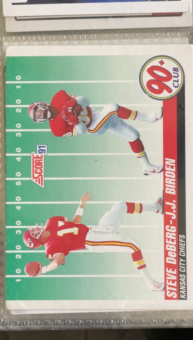 Steve DeBerg / J.J. Birden 90PC, (Kansas City Chiefs)