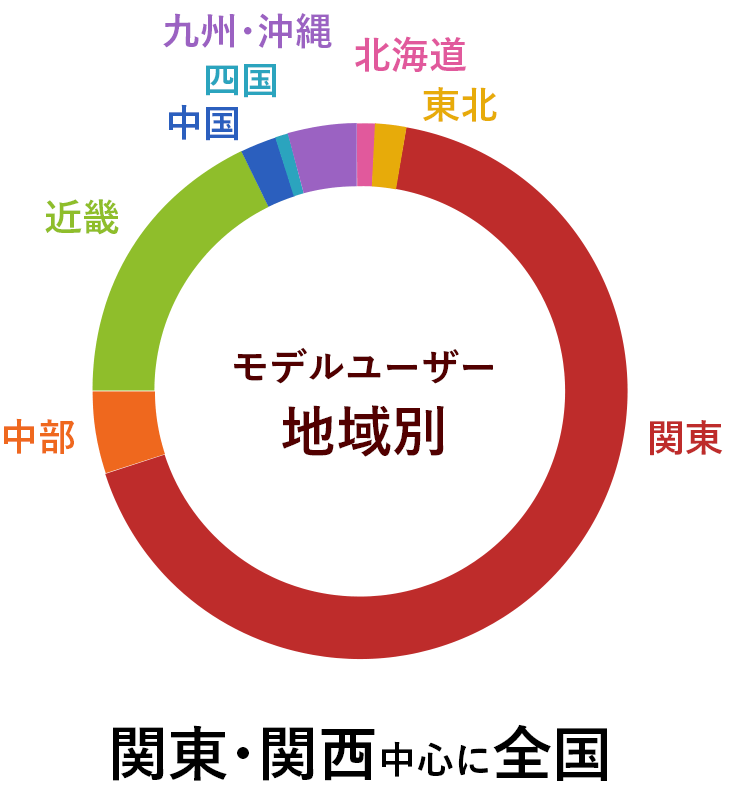 COLORFULLYユーザー地域別