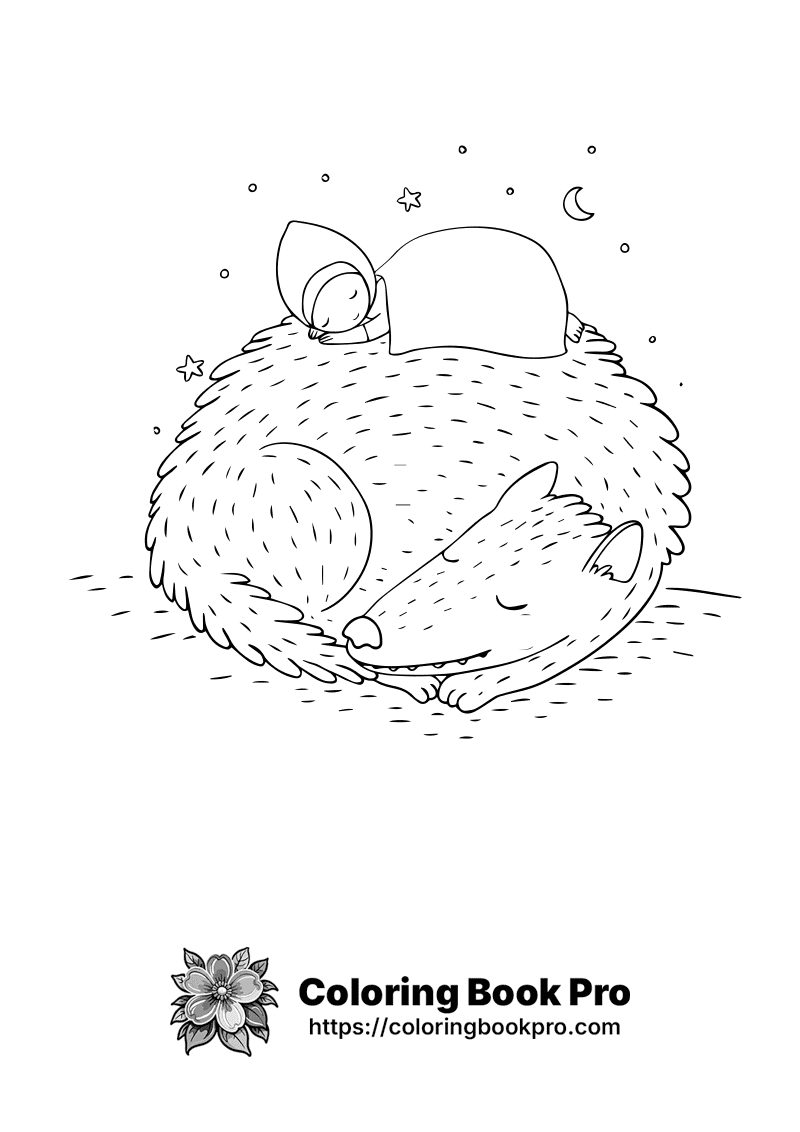 A black and white drawing of a cat sleeping. icon