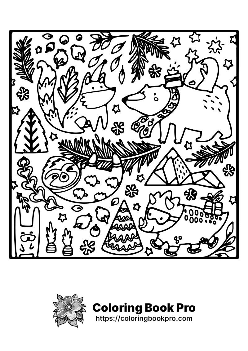 A black and white picture of a forest scene. icon
