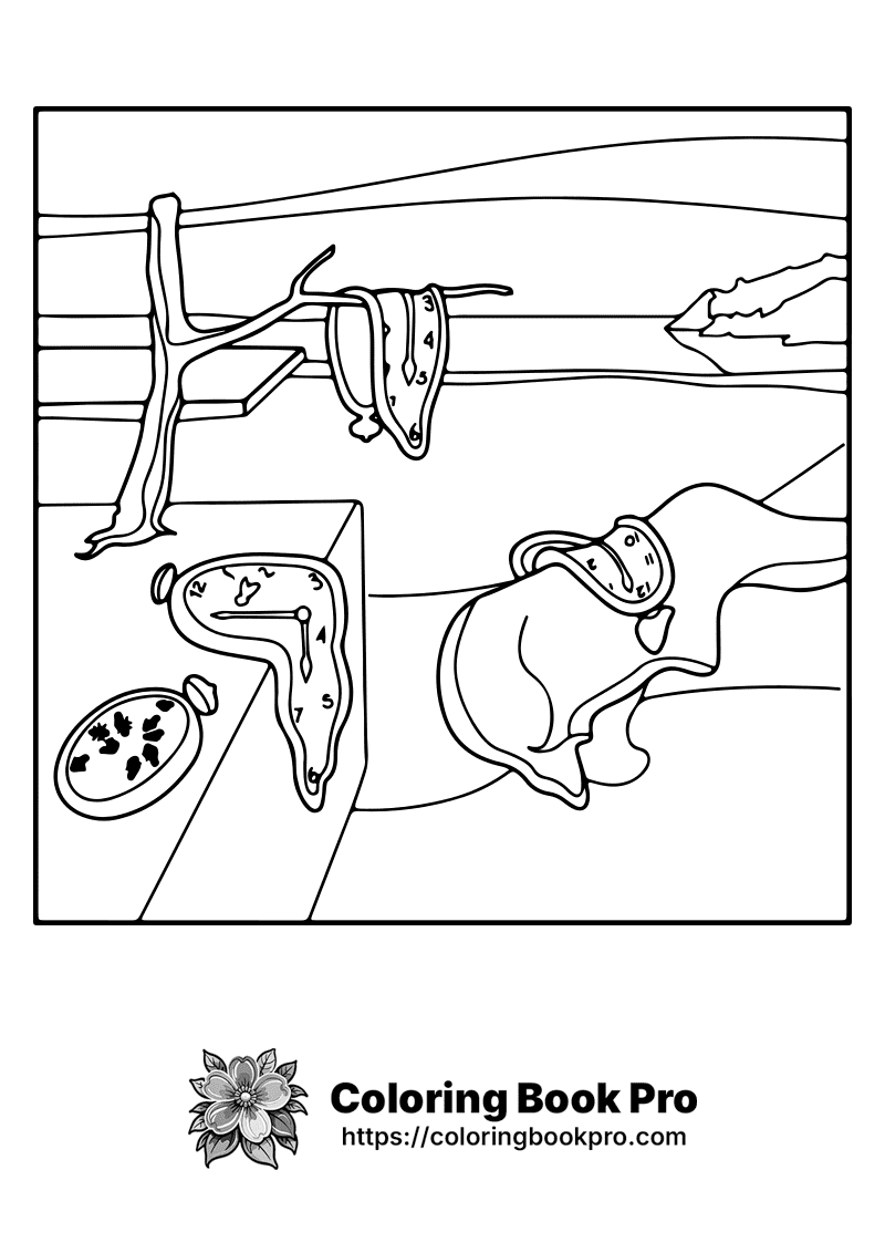A black and white drawing of a dog in a room. icon