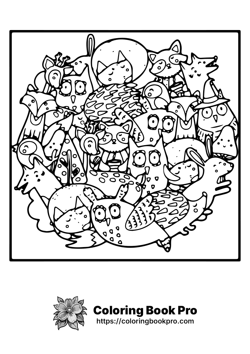A black and white picture of a bunch of animals. icon