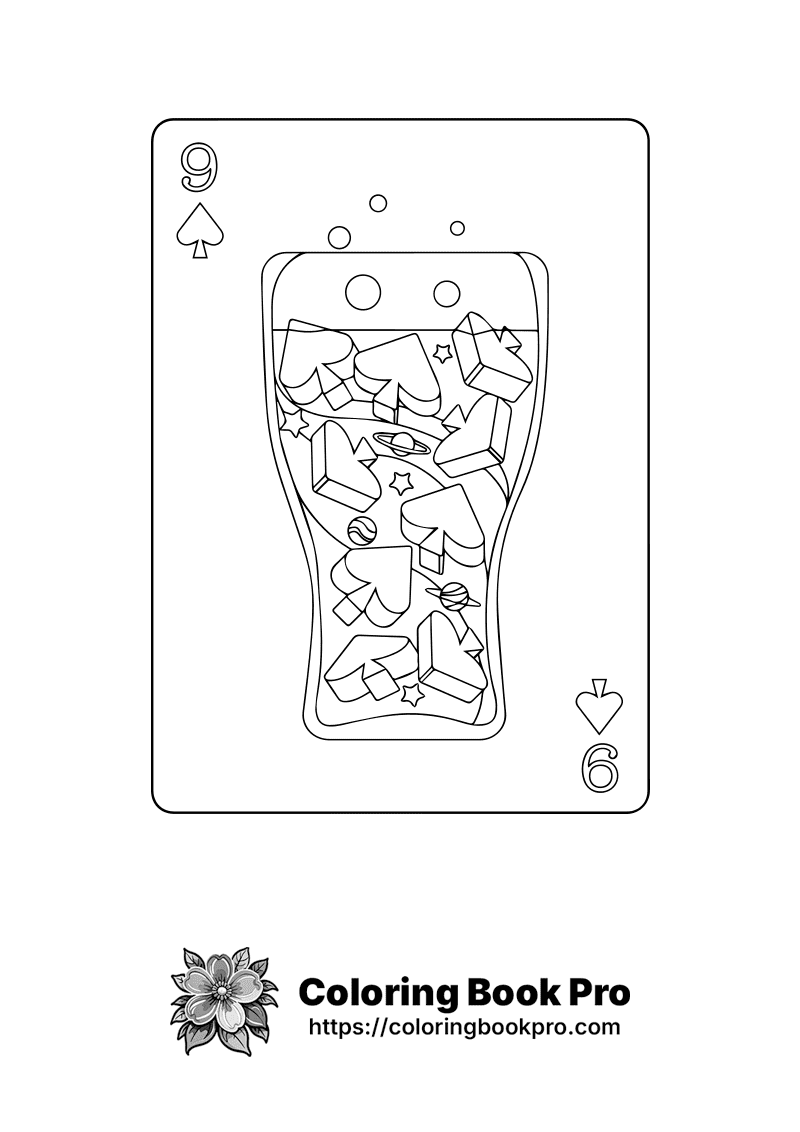 A black and white picture of a playing card icon