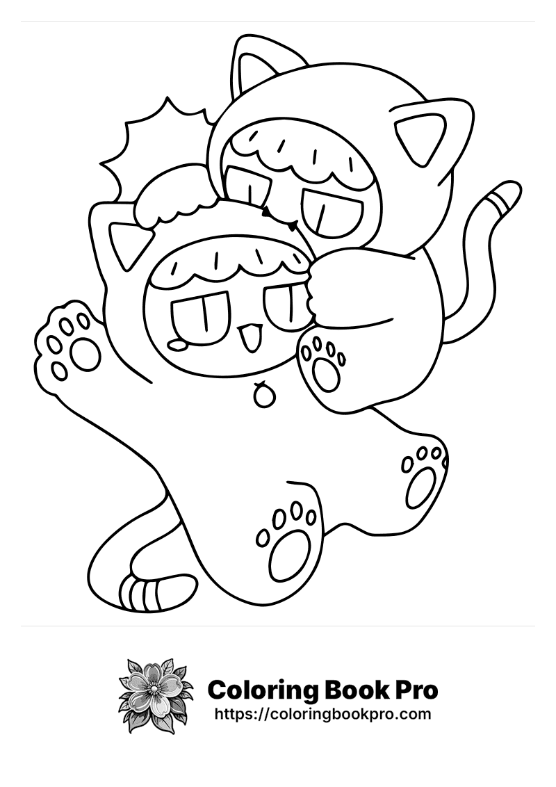A black and white drawing of a cat. icon