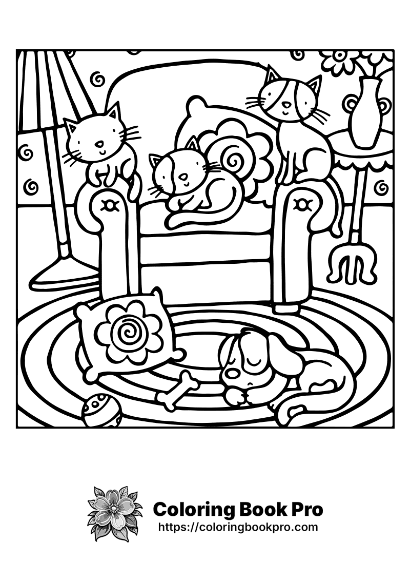 A black and white picture of cats sitting on a bed. icon