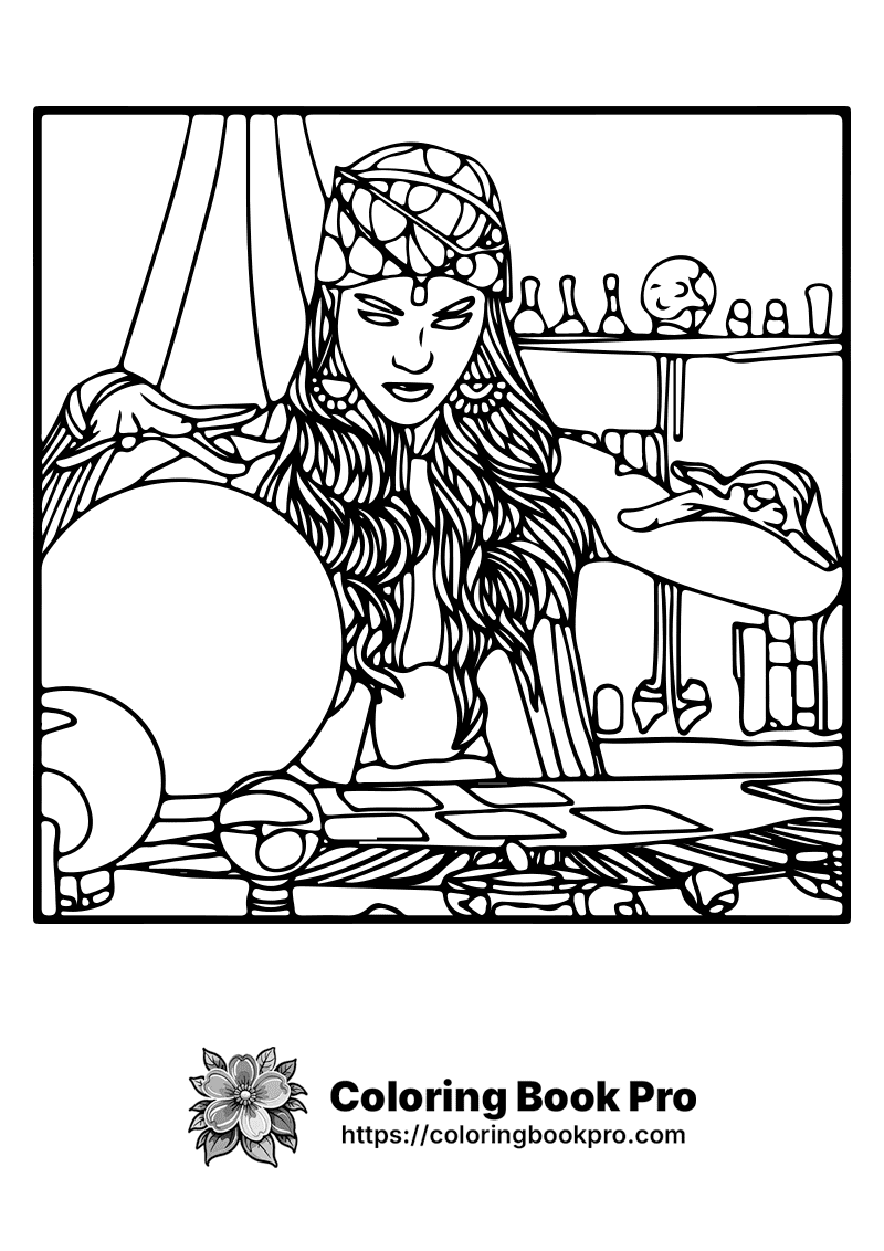 A black and white drawing of a woman playing a drum. icon