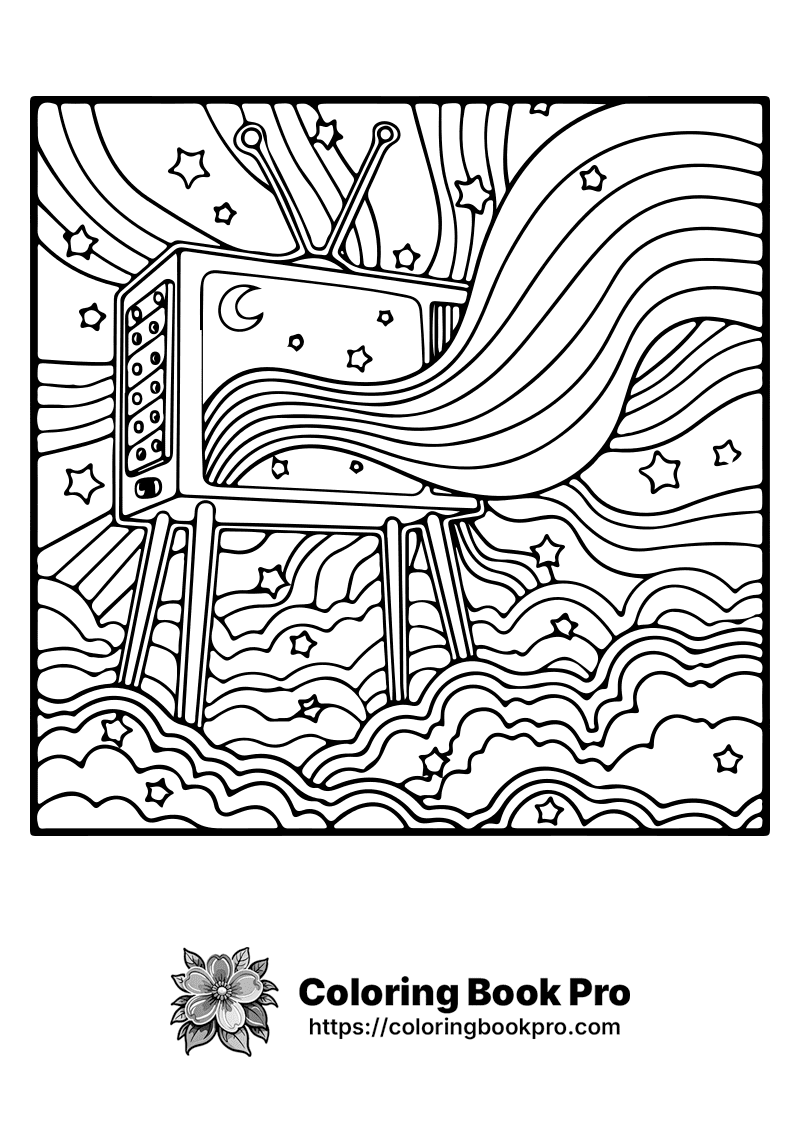 A black and white picture of a television. icon