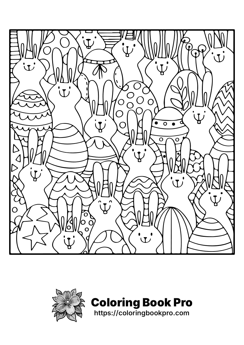 A black and white image of a bunch of bunnies. icon