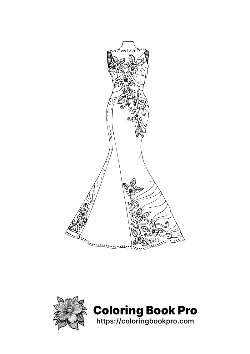 A black and white picture of a dress. icon