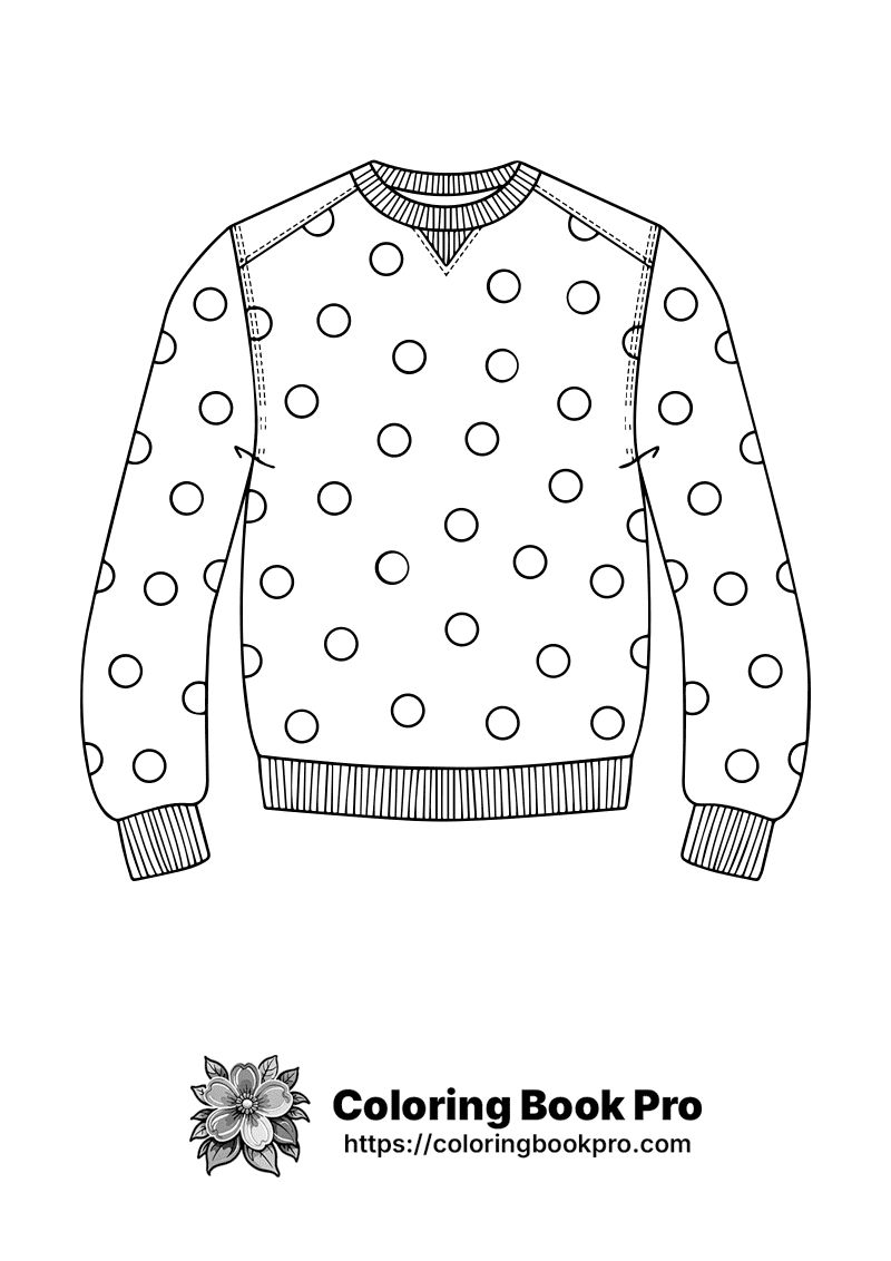 A black and white picture of a sweater. icon