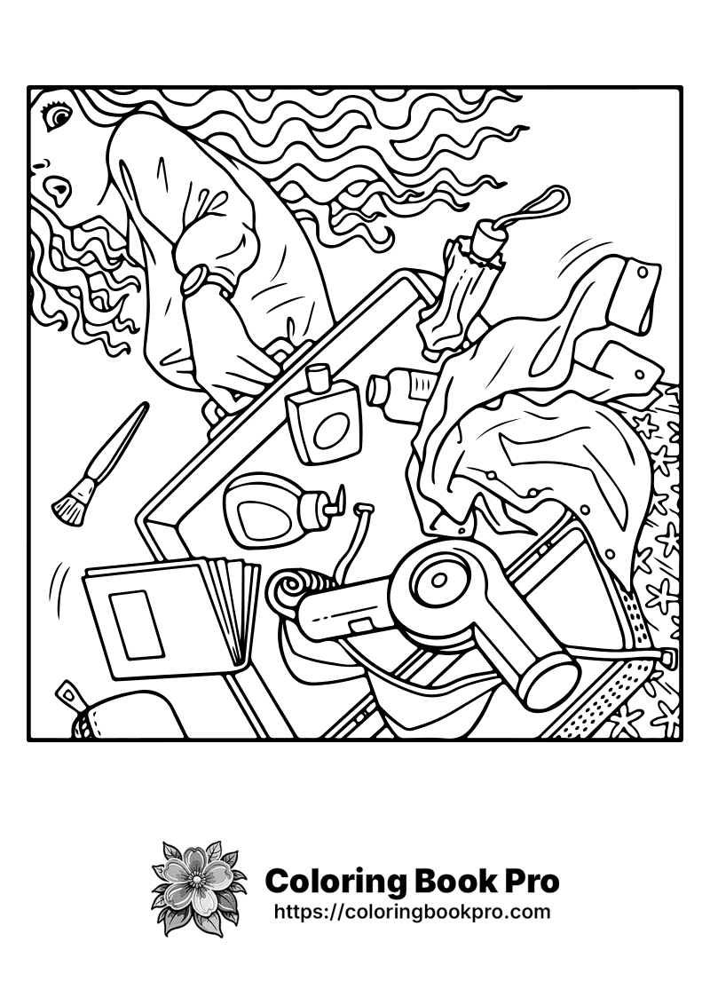 A black and white drawing of a man painting. icon