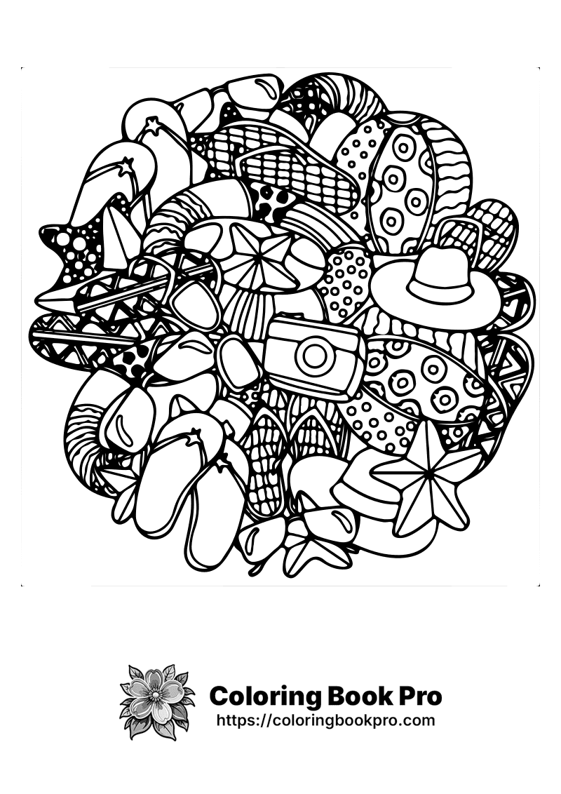 A black and white picture of a bunch of objects. icon