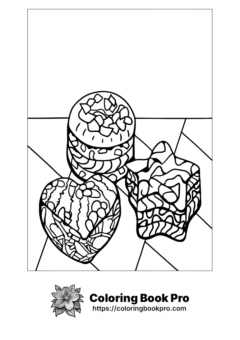 A black and white drawing of three candy bars. icon