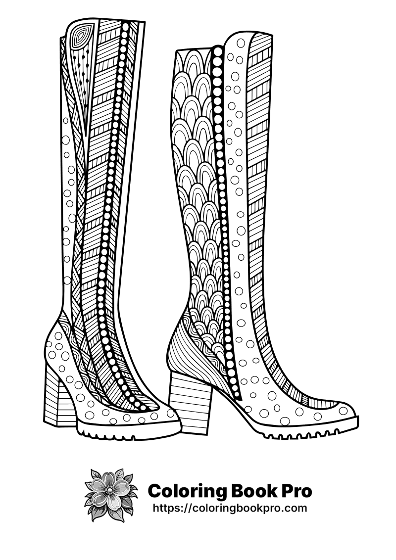 A black and white drawing of a pair of boots. icon