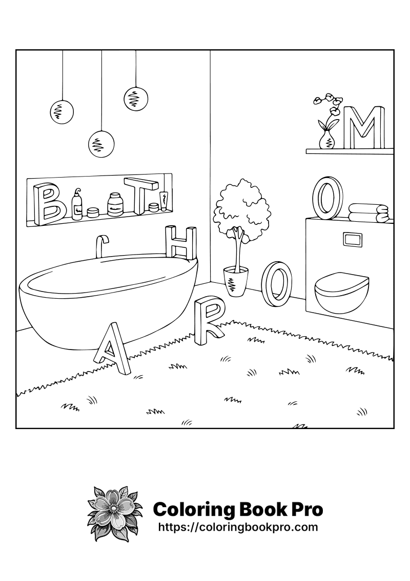 A black and white picture of a bathtub with the letter A and O on it. icon