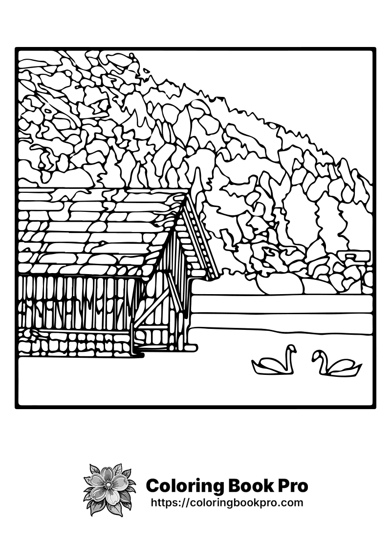 A black and white picture of a house. icon