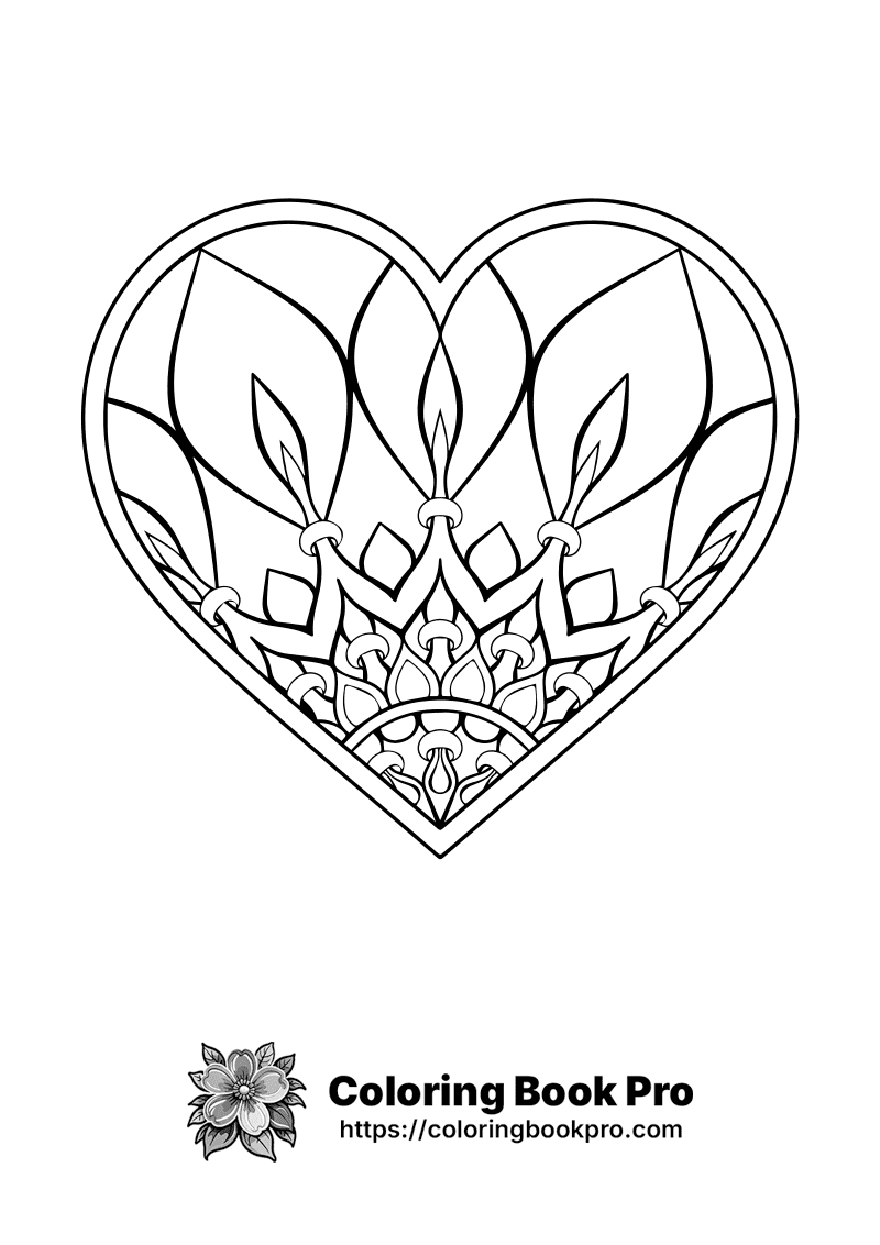 A black and white image of a heart. icon