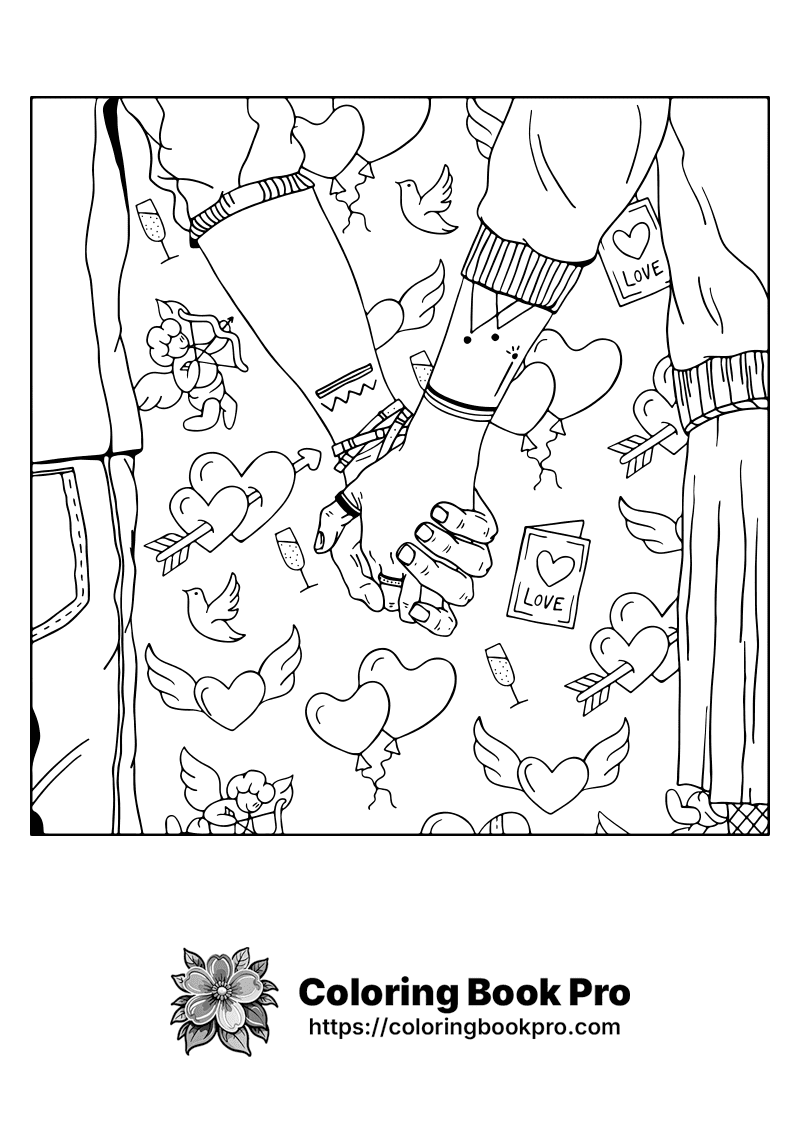 A black and white drawing of two people in love. icon