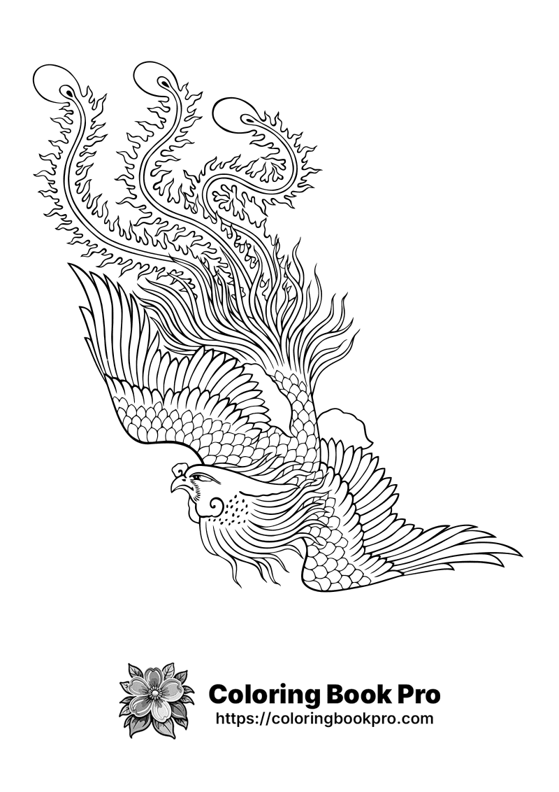 A black and white drawing of a bird. icon