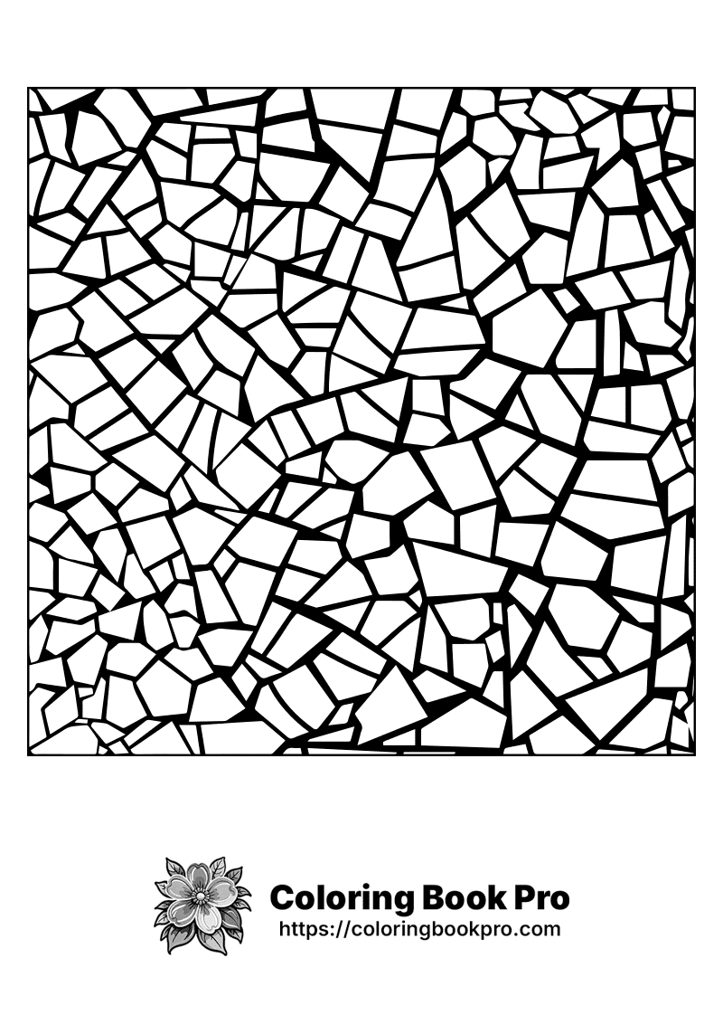 A black and white image of broken pieces of glass. icon
