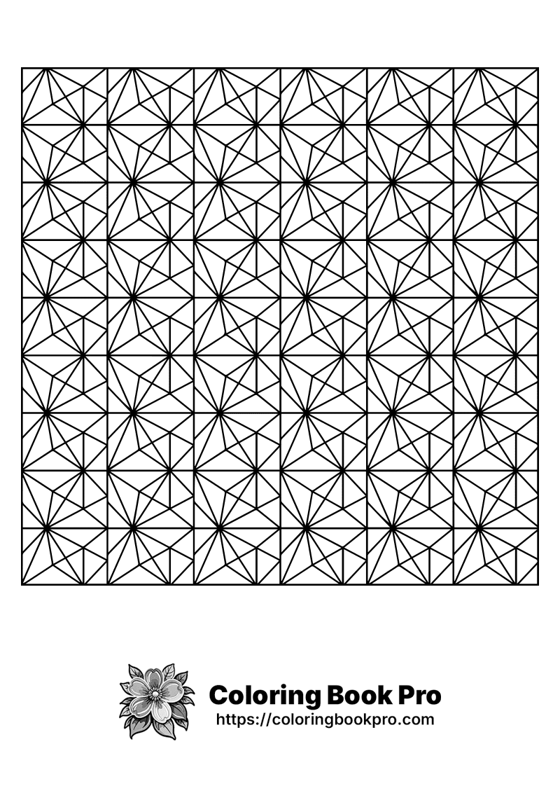 A black and white geometric pattern. icon