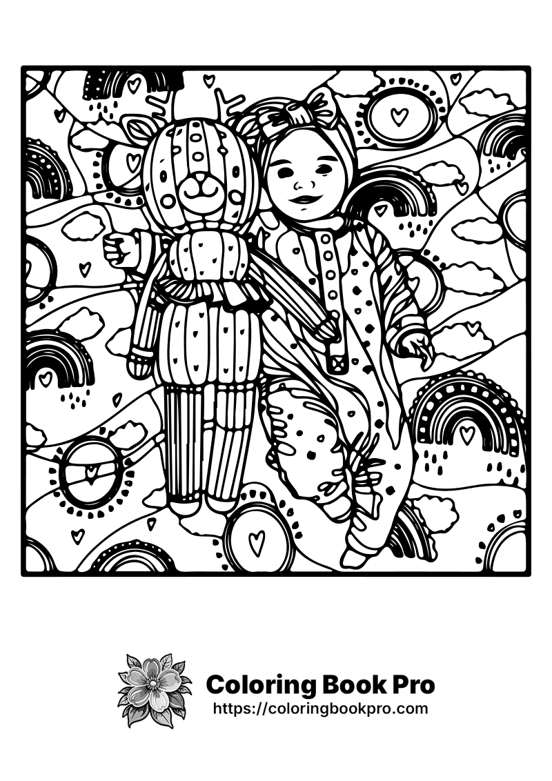 A black and white drawing of a girl and a man. icon