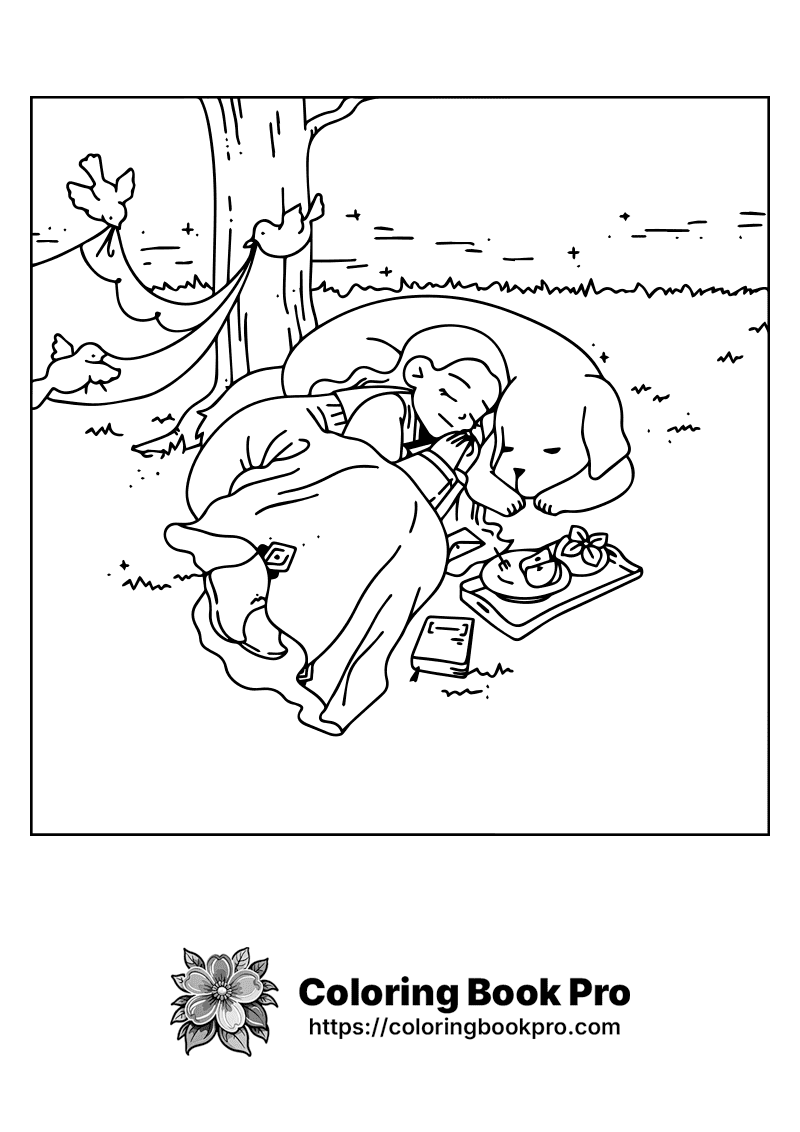 A boy is sleeping on a large animal. icon
