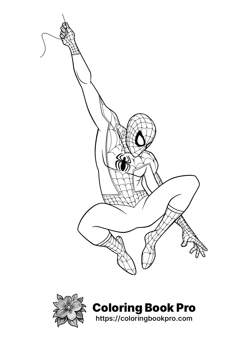 A spider man jumping in the air with his arms up. icon