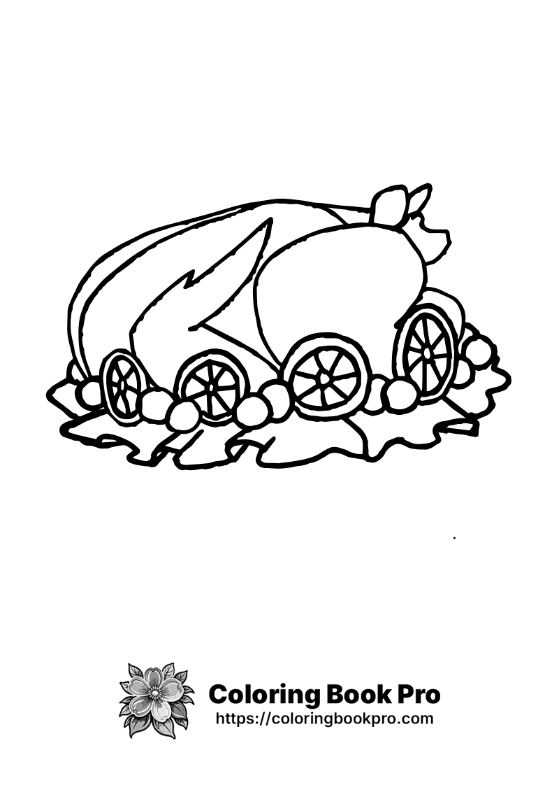 A black and white drawing of a farm vehicle. icon