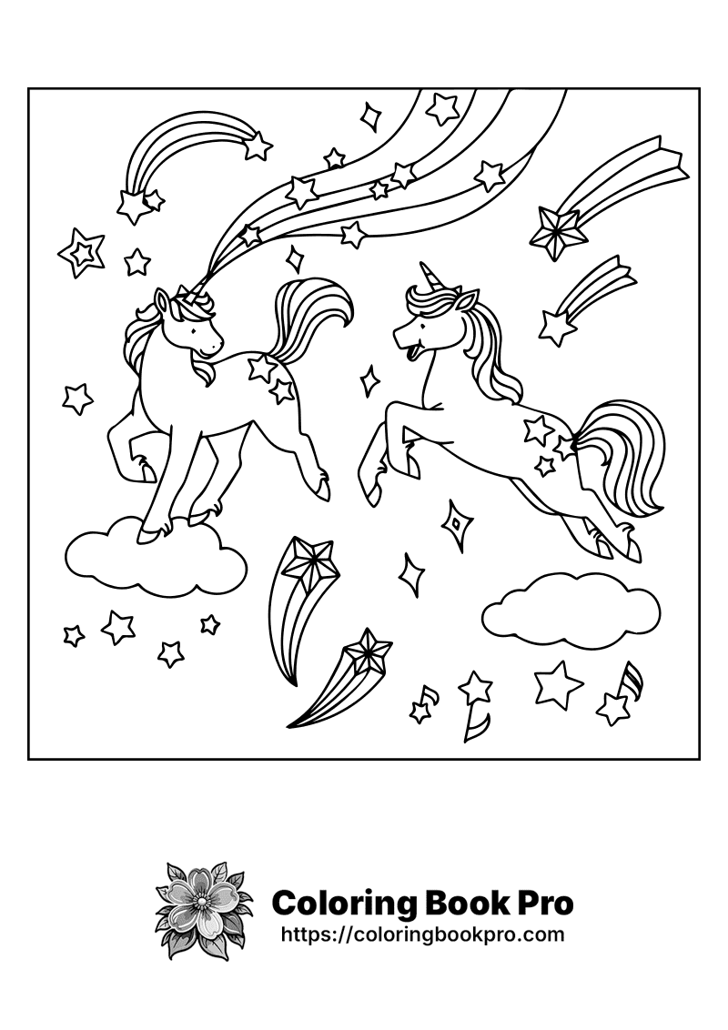 A black and white picture of two horses flying in the sky. icon