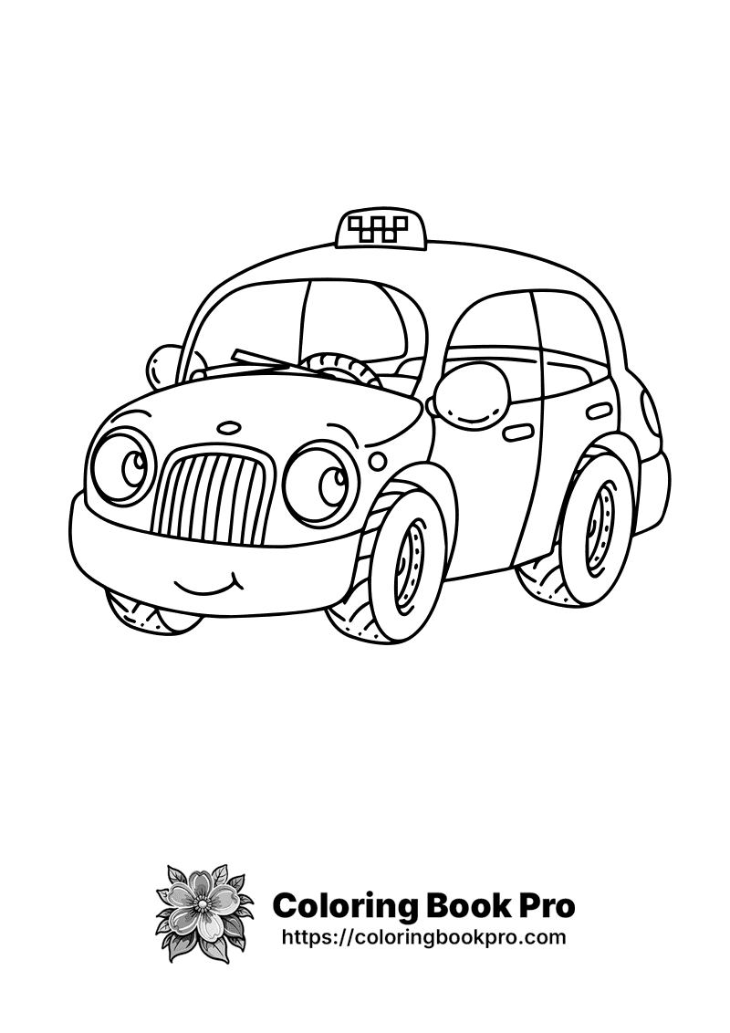 A black and white drawing of a car. icon