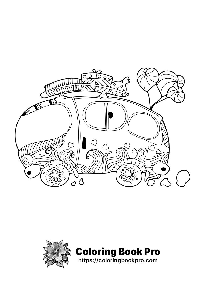 A black and white drawing of a car. icon