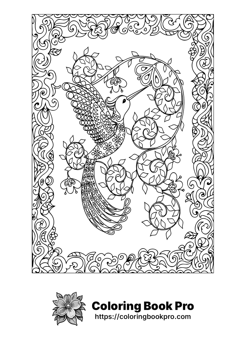 A coloring page with a bird sitting on a branch | birds_222 | Birds ...