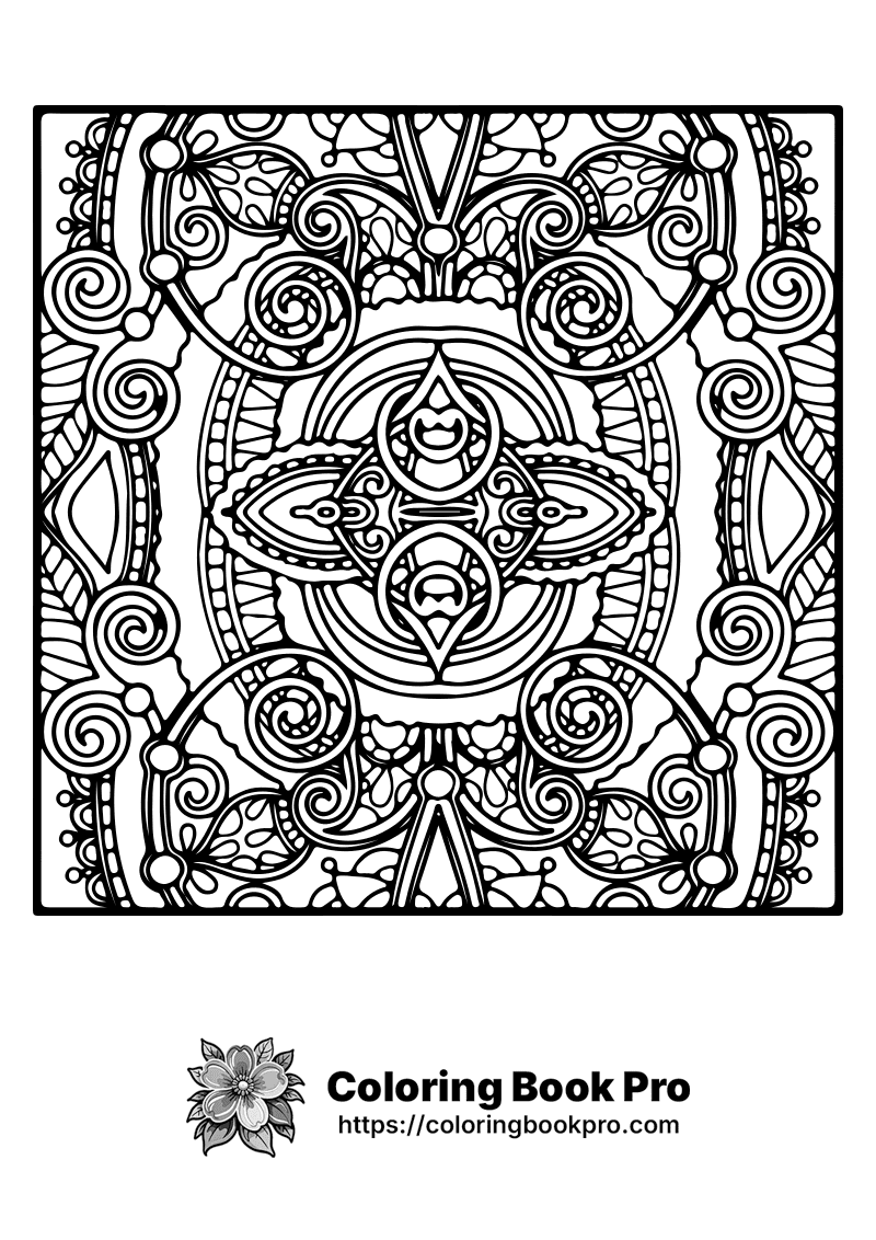 A black and white coloring page for adults | patterns_401 | Patterns ...