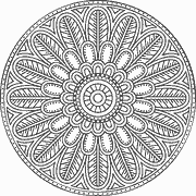 Mandala Flower Design coloring page