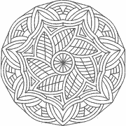 Intricate Floral Mandala coloring page