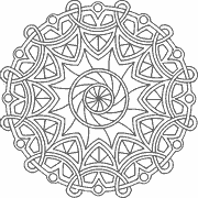 Celtic Knot Mandala coloring page