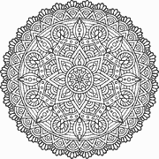 Intricate Mandala Design coloring page