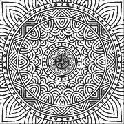 Intricate Mandala Design coloring page