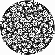 Abstract Circular Pattern coloring page