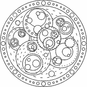 Abstract Mandala Design coloring page