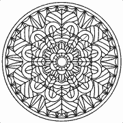 Intricate Circular Mandala Design coloring page